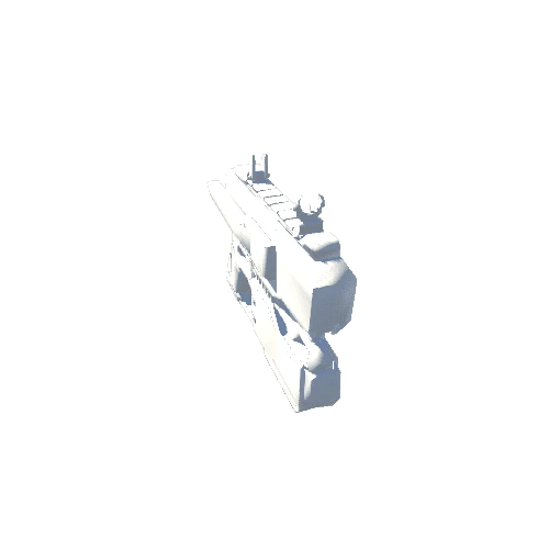 Sci-fi Pistol 1 LOD 2